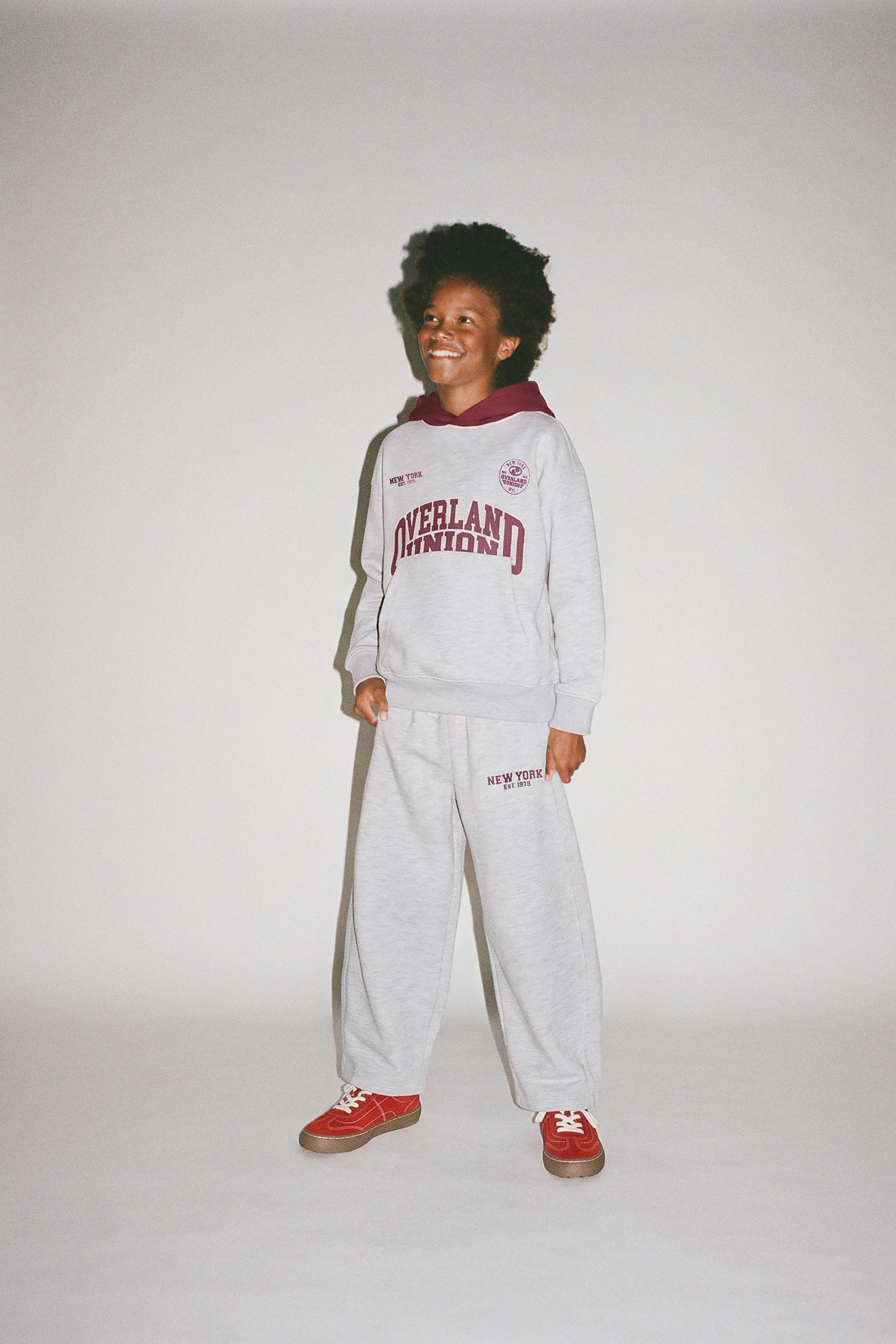 TEXT BARREL SWEATPANTS